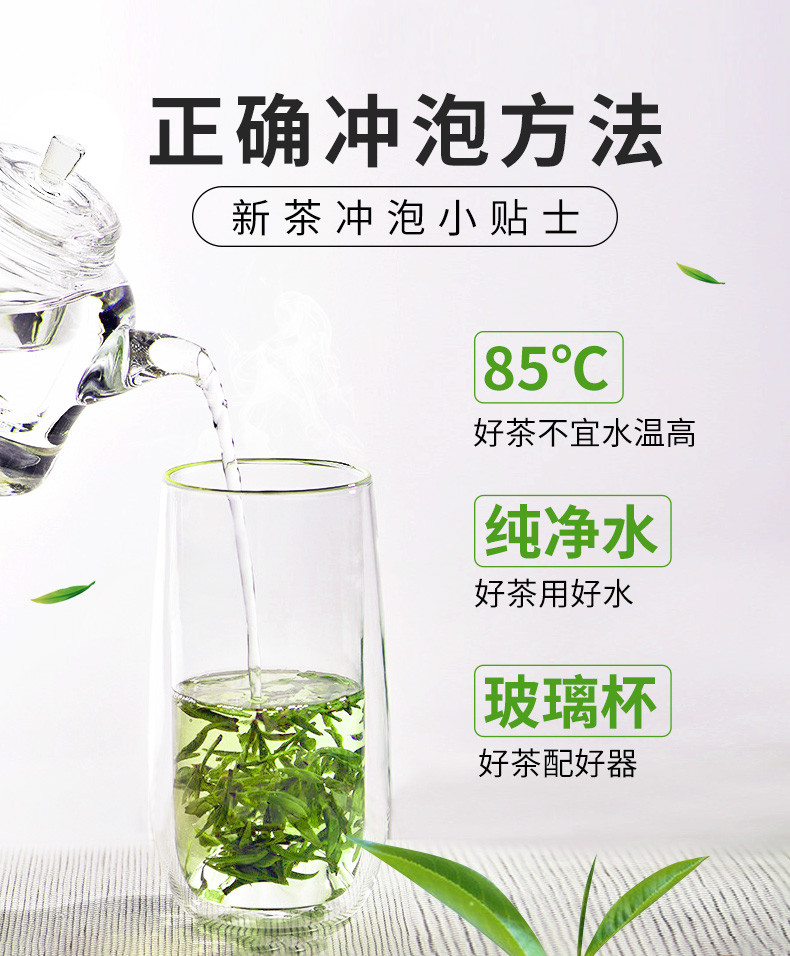 【2020新茶现货】采花茶叶   五峰绿茶 精品嫩芽 栗香型  栗香袋泡204g