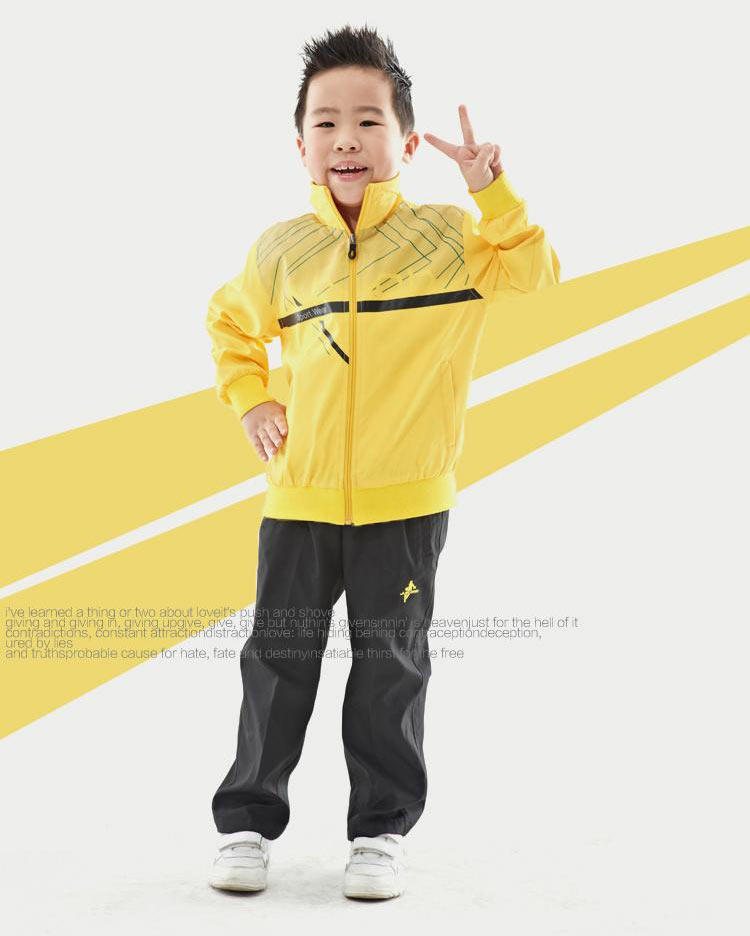 竞技龙运动套装 春秋款儿童跑步运动服套装T12282A