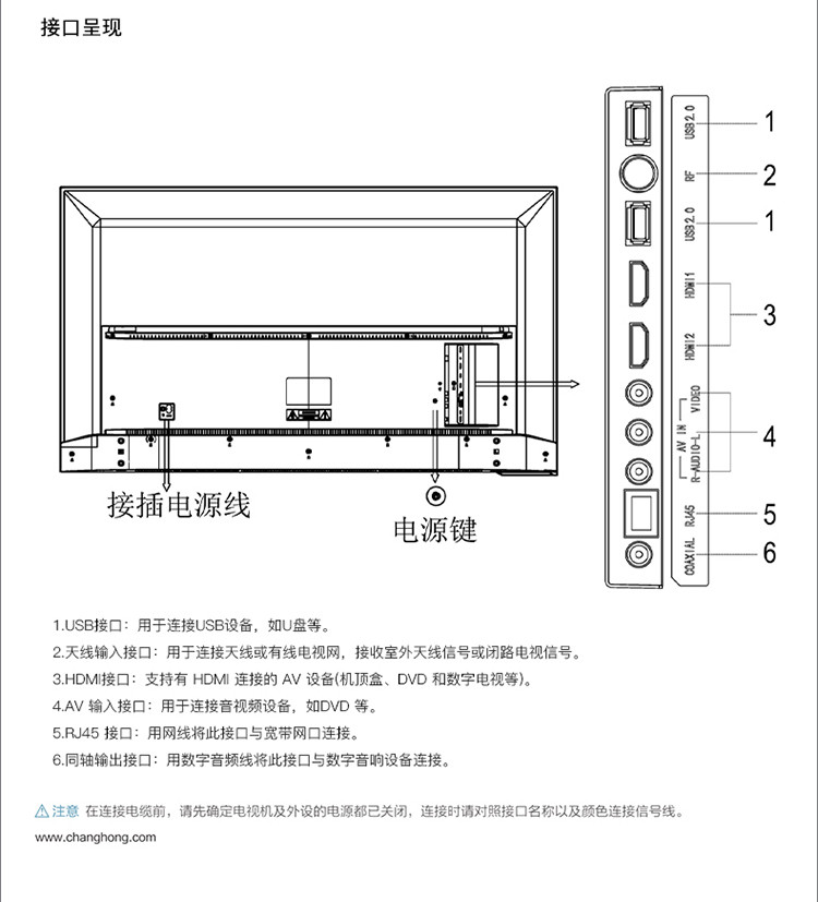 【官方直营】长虹55D5P 55英寸 超薄全面屏 远场语音 2+16GB 液晶电视