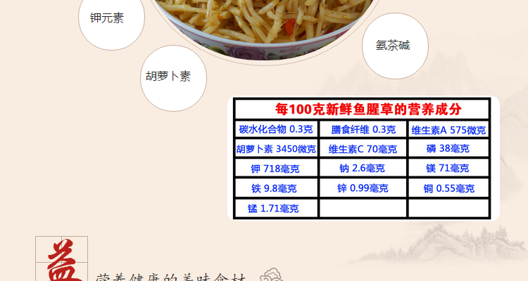 当农新鲜凉拌鱼腥草酱菜下饭菜折耳根野生节节根1瓶300克 原味