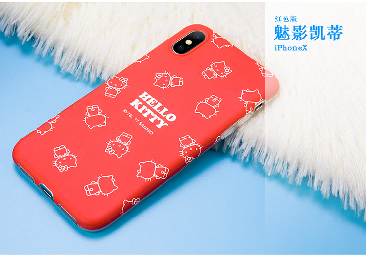 Hello Kitty 苹果iPhoneX手机壳 苹果10卡通保护套 全包硅胶防摔软壳 两色可选