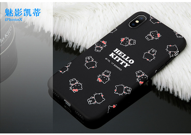 Hello Kitty 苹果iPhoneX手机壳 苹果10卡通保护套 全包硅胶防摔软壳 两色可选