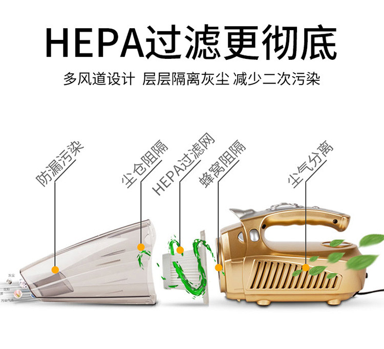 爱蚁 ianttek AX-005  车载吸尘器家车两用测压大功率吸尘器汽车充气泵12V四合一干湿