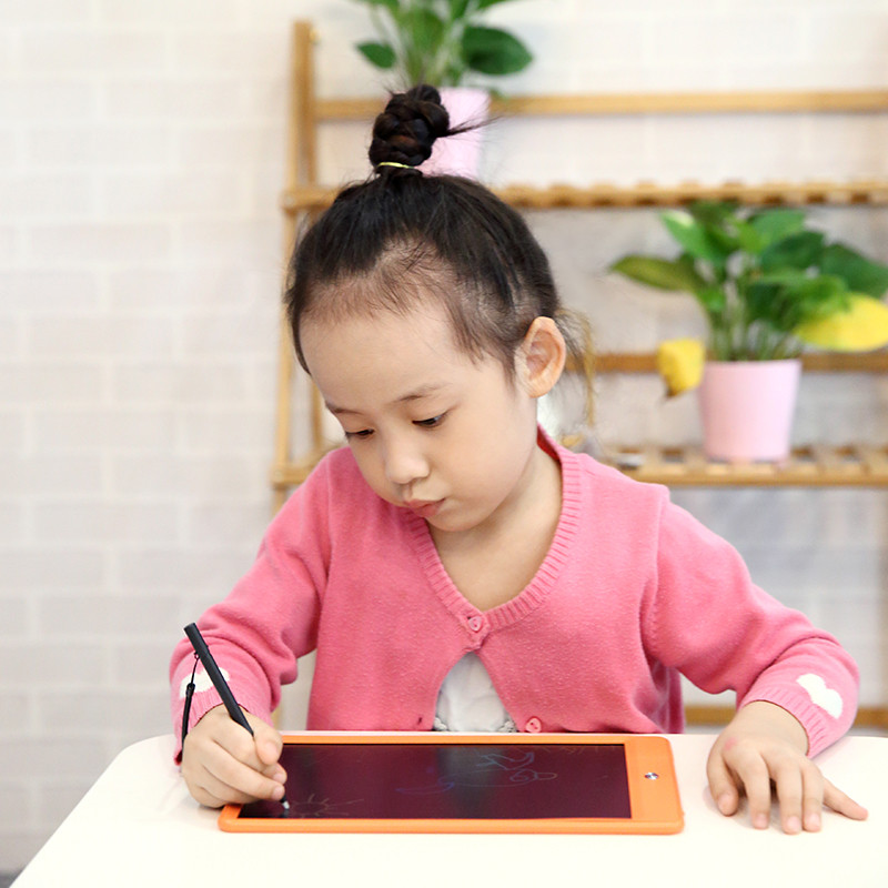 京造 液晶手写板儿童绘画涂鸦 电子写字板绘画板绘图板 10英寸彩虹笔迹