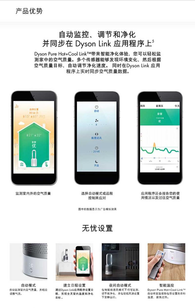 戴森/DYSON HP02暖风机 智能三合一 净化 冷暖