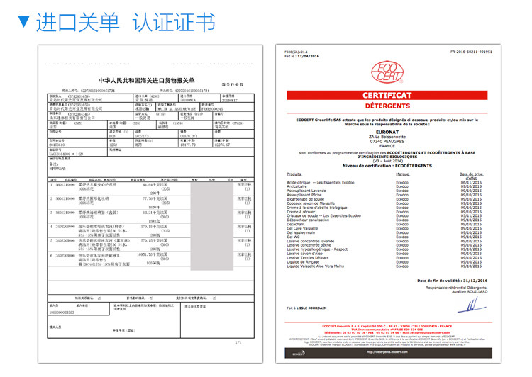 逸乐舒ecodoo 法国进口欧盟有机浓缩精质衣物进口洗衣液羊毛真丝丝绸洗衣液750ml