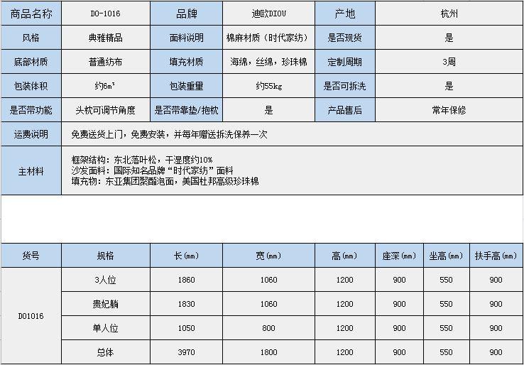 DIOU迪欧布艺沙发DO1016 时尚方格