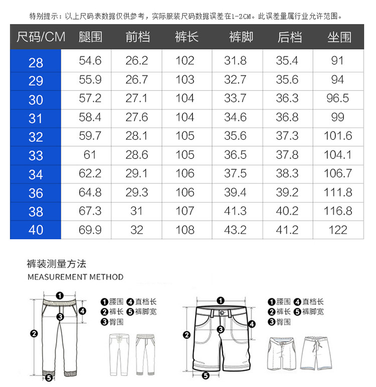 新款爆款2018秋冬直筒休闲裤男装大码牛仔裤