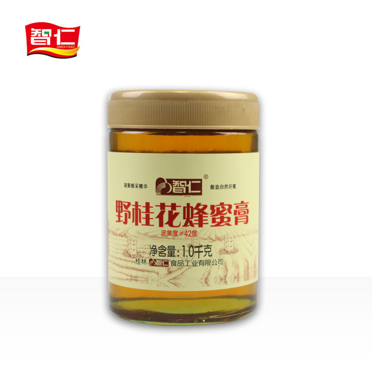 邮乐萍乡馆 智仁 瓶装紫云英 / 野桂花 / 枣花蜂蜜膏1*1000g