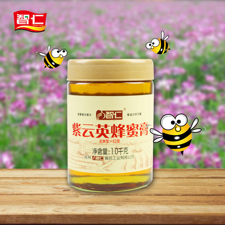 邮乐萍乡馆 智仁 瓶装紫云英 / 野桂花 / 枣花蜂蜜膏1*1000g