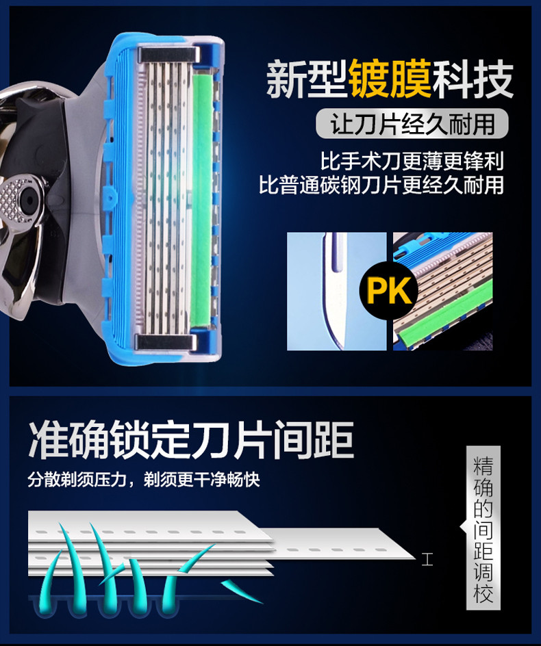 邮乐萍乡馆 吉列锋隐致顺刀架含（1刀架+1刀片）【积分商城专供】