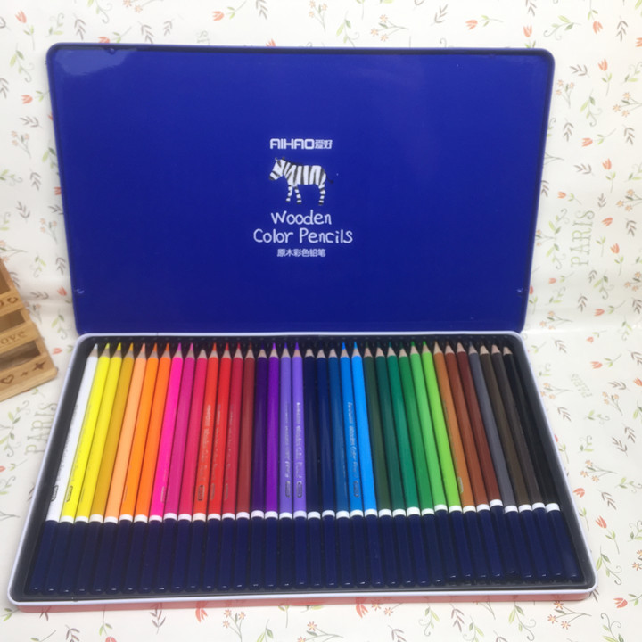 爱好 36色彩色铅笔90129-36 炫彩童年 无铅毒绘画笔 彩笔