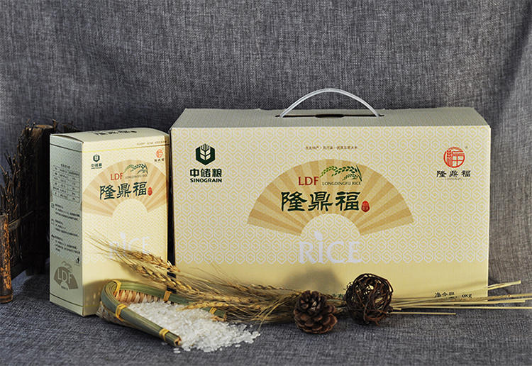 中储粮 隆鼎福稻花香传统版礼盒6KG*2箱 赠 恒大绿色大米1kg 东北大米黑龙江五常大米