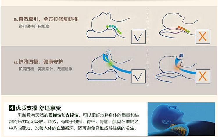 pasa Latex泰国进口平滑高低护颈助眠枕