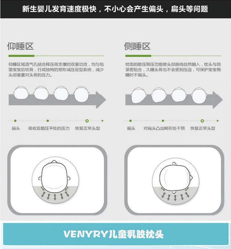 Pasa Latex泰国进口天然卡通婴儿童枕头学生枕保健枕头枕头可爱