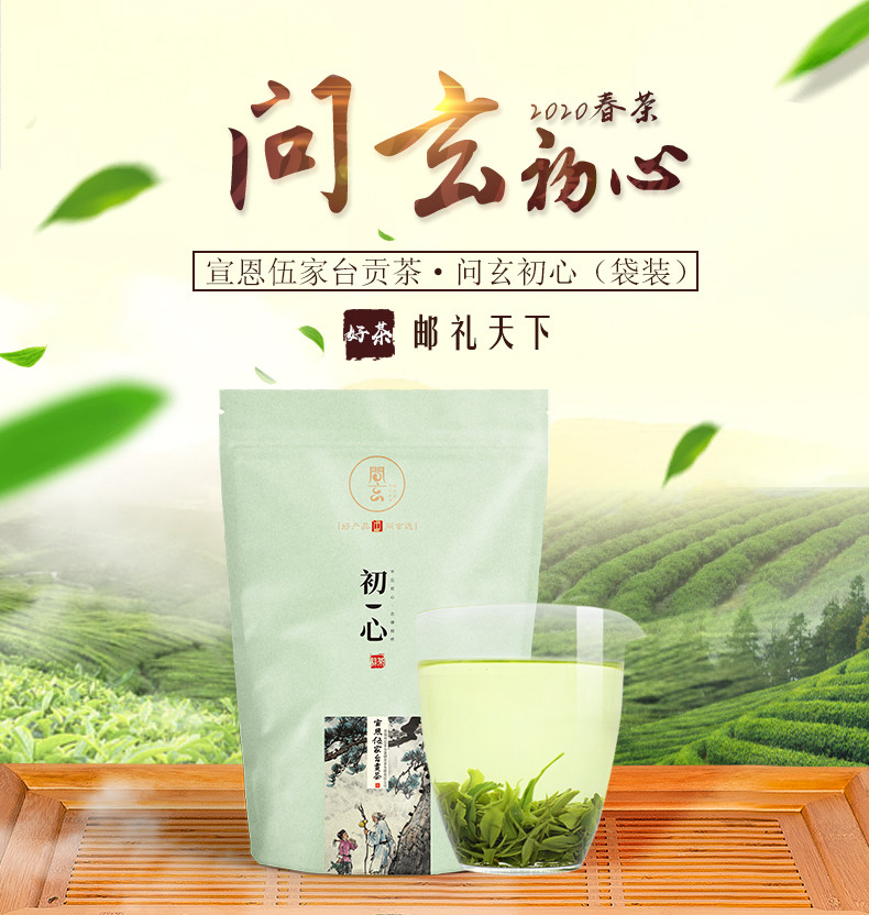 问玄 【恩施邮政】问玄茶绿茶宣恩伍家台贡茶·初心袋装250g