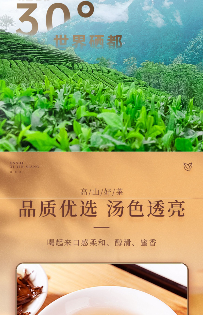 山茶风 恩施硒印象 真 红茶125g袋装