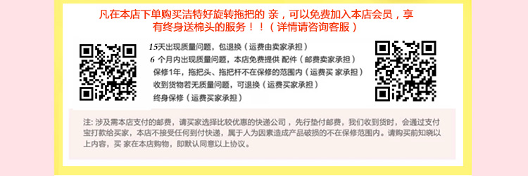 洁特好旋转拖把桶双驱动驱动随心行集结号 拖布桶旋转地拖墩布 配2个拖把替换头 甩干拖布 清洁工具