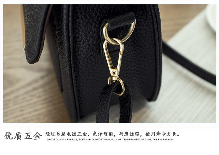 2016春夏新款韩版时尚简约小方包OL通勤磁扣包单肩斜挎包潮女包包