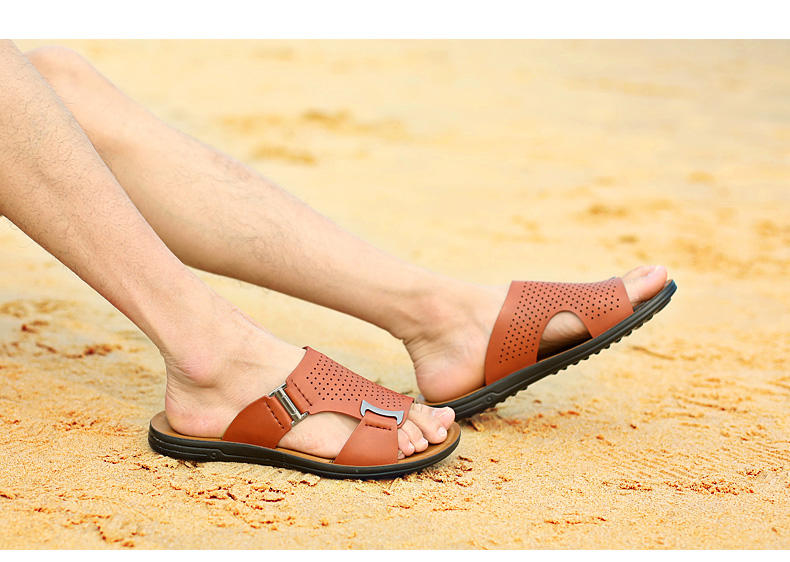 夏季男鞋男士拖鞋个性一字拖男韩版透气凉拖防滑沙滩鞋子潮