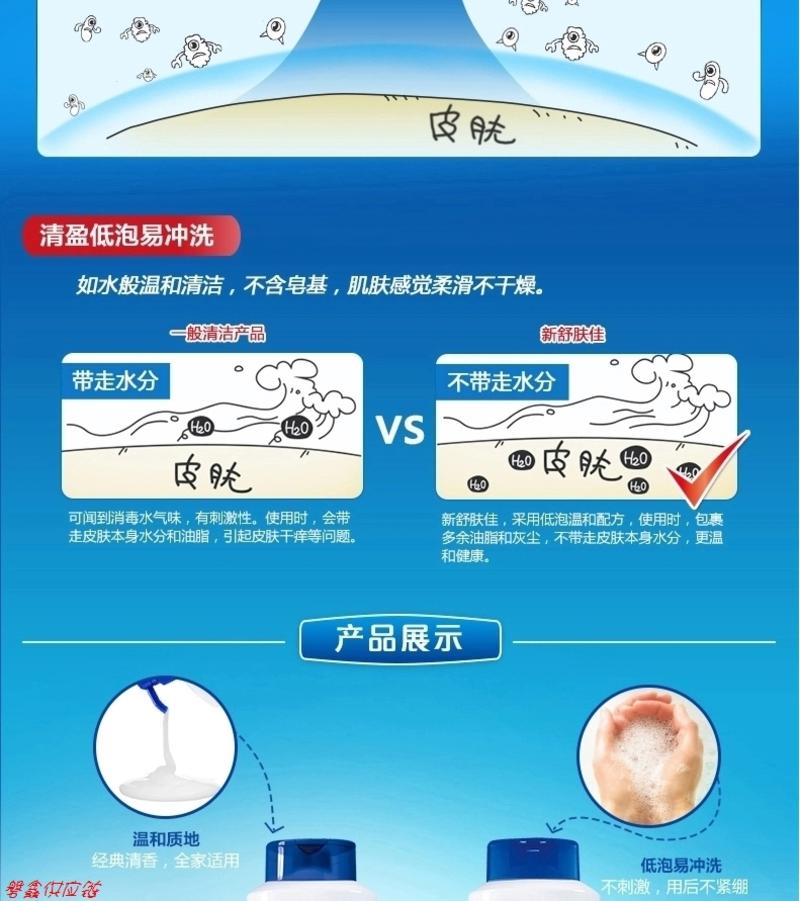 舒肤佳纯白清香沐浴露1000ml