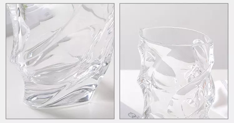 克芮思托 云派生活云尚晶质花瓶大号 玻璃花瓶时尚美观大方典雅 高约30cm