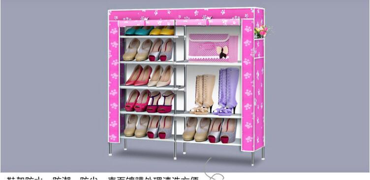  鞋架 韩式多功能收纳鞋柜　简易多层无纺布鞋架