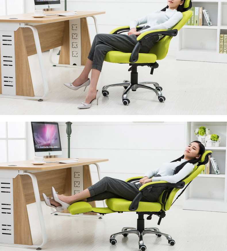 电脑椅 家用办公椅人体工学椅升降转椅可躺网布椅职员椅