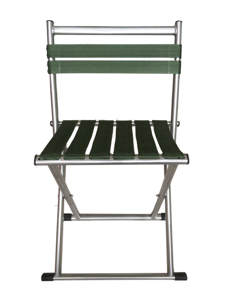 特大加厚便携式折叠椅金属带靠背马扎户外钓鱼凳休闲凳子