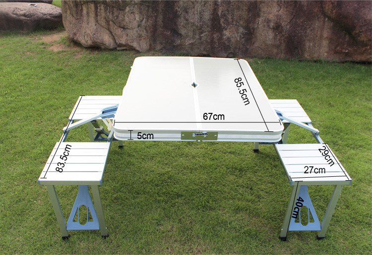 折叠桌椅组合便携式铝合金桌椅套装野餐摆摊展业宣传广告桌子