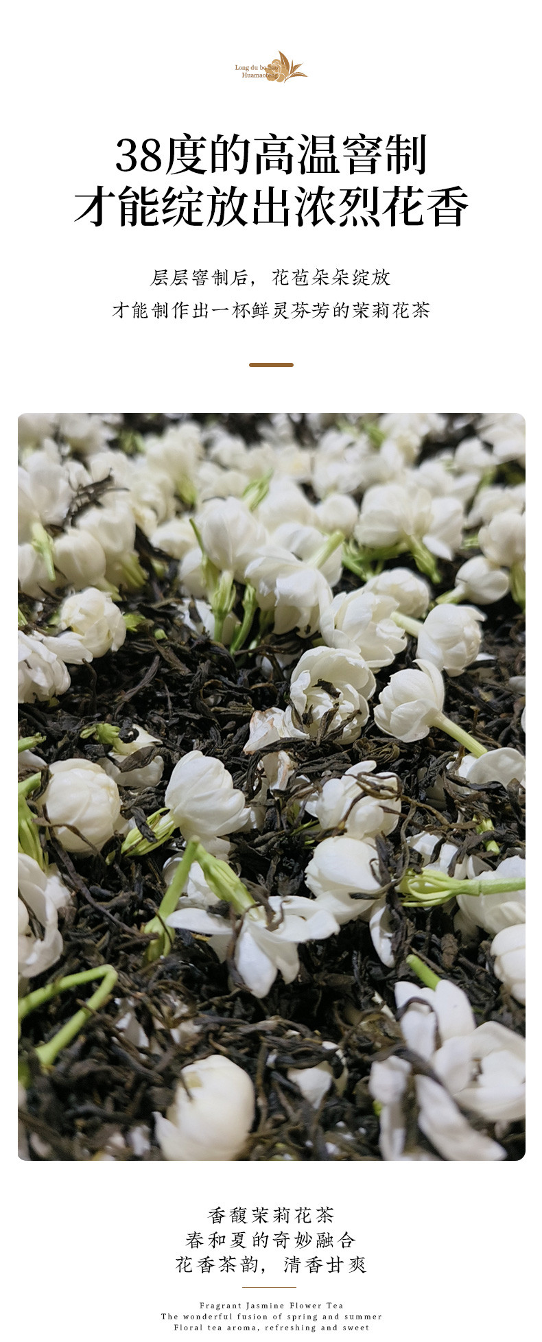 龙都博宝 【会员享实惠】浓香型茉莉花茶（特级）125g 2024新茶