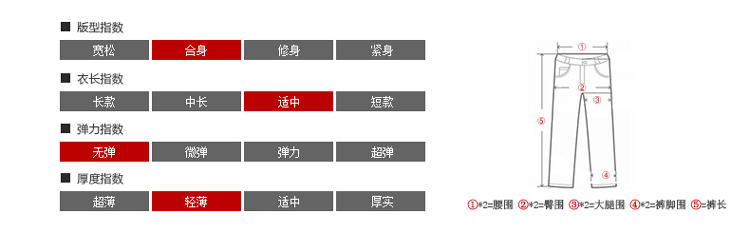 红豆男装时尚薄款商务休闲修身纯色牛仔裤DMFGK427V