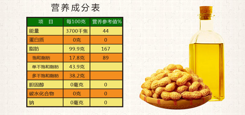 仁常原榨特纯花生油