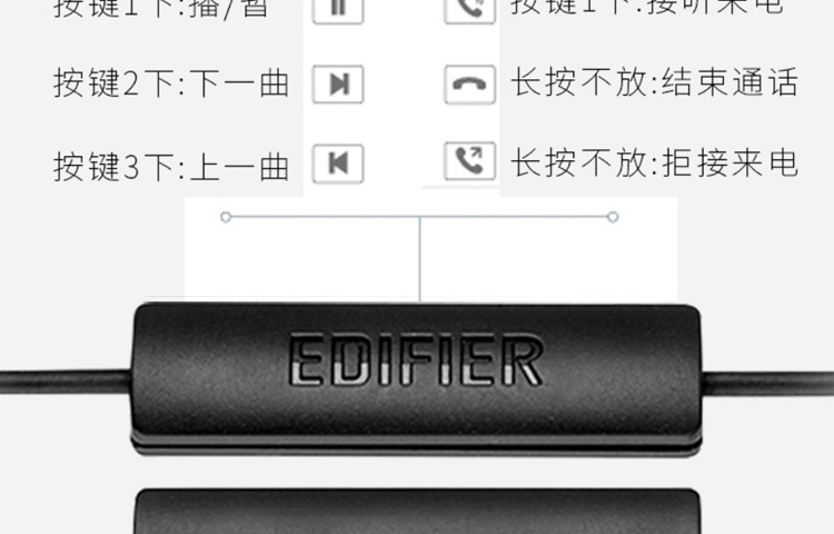 漫步者/EDIFIER H185P 手机耳机