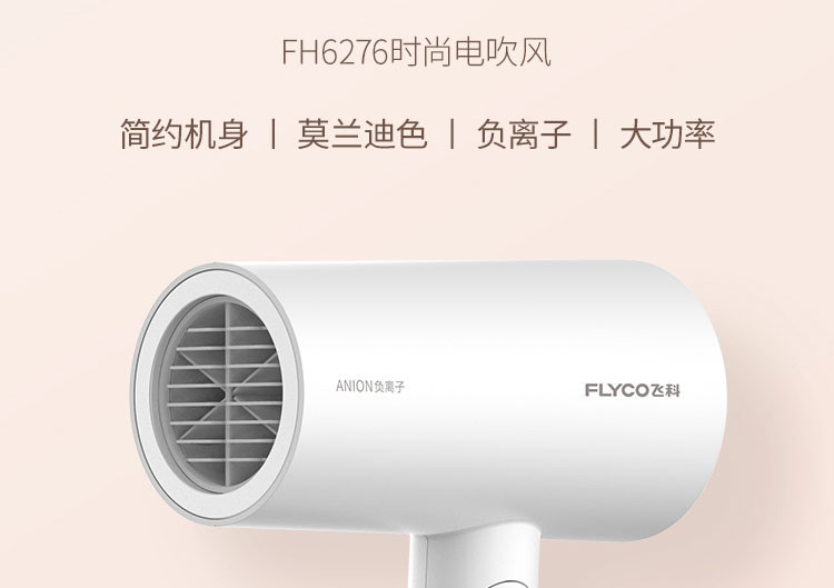 飞科/FLYCO 1800W大功率网红电吹风机FH6276