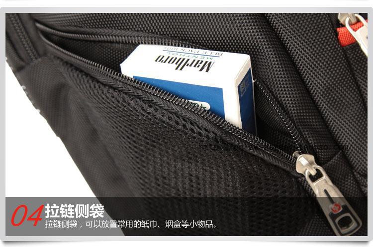 瑞士军刀（SWISSGEAR） 黑色15.6寸商务悠闲护脊双肩背包-SA9360BL