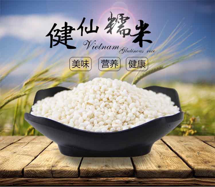 【仙桃馆】今年新货健仙农家糯米杂粮糯米包粽子白糯米包邮500g