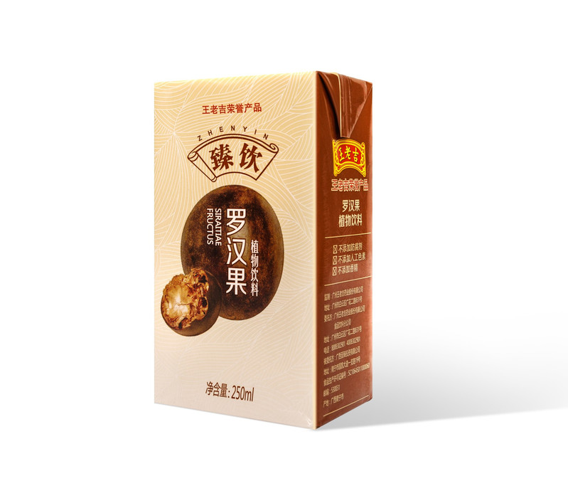 邮鲜生 王老吉臻饮罗汉果250ML*24盒