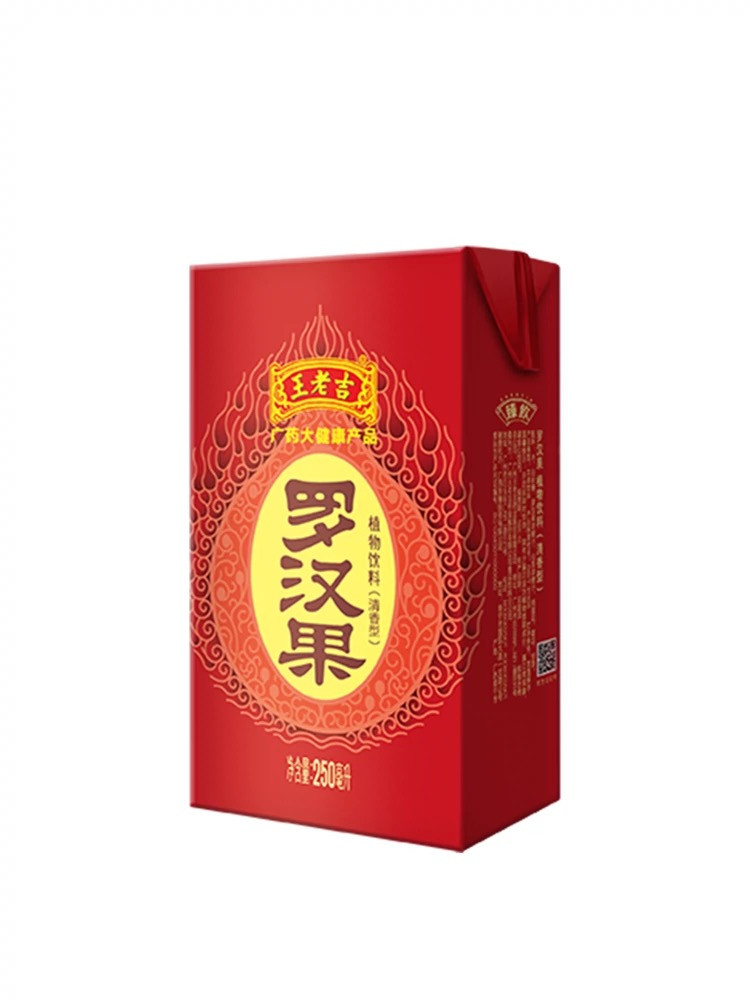 王老吉 罗汉果凉茶250ml*6盒装草本植物饮料