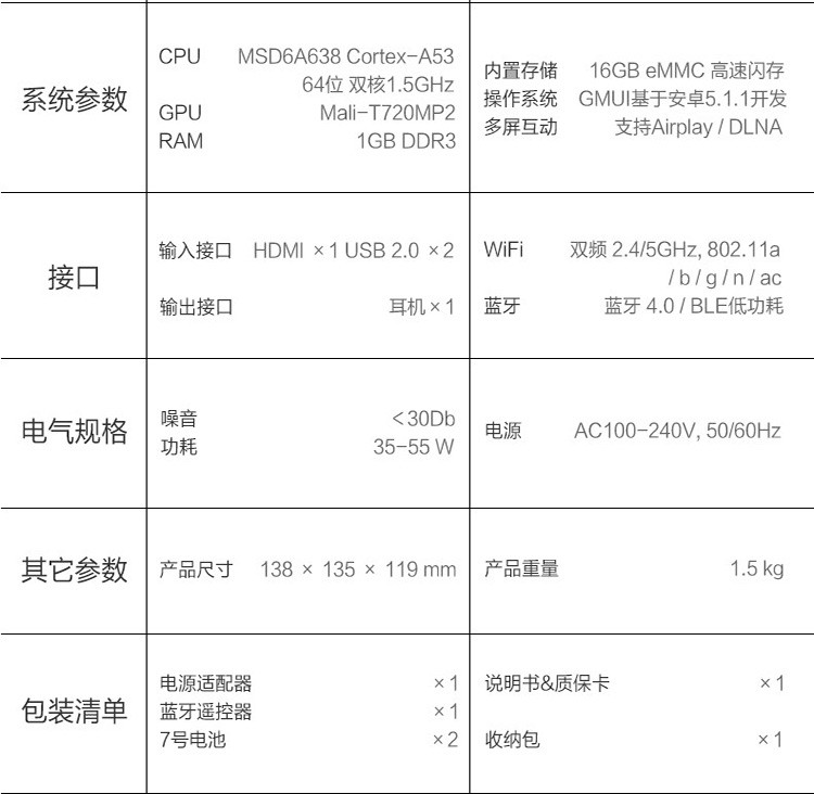 极米 投影仪CC极光黑金家用高清随身便携无屏电视办公3D智能投影机 G03V黑金版