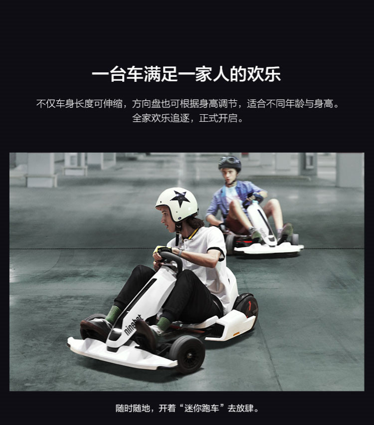 纳恩博Ninebot Gokart Kit九号平衡车卡丁改装套件（不含九号平衡车 Plus不适配）