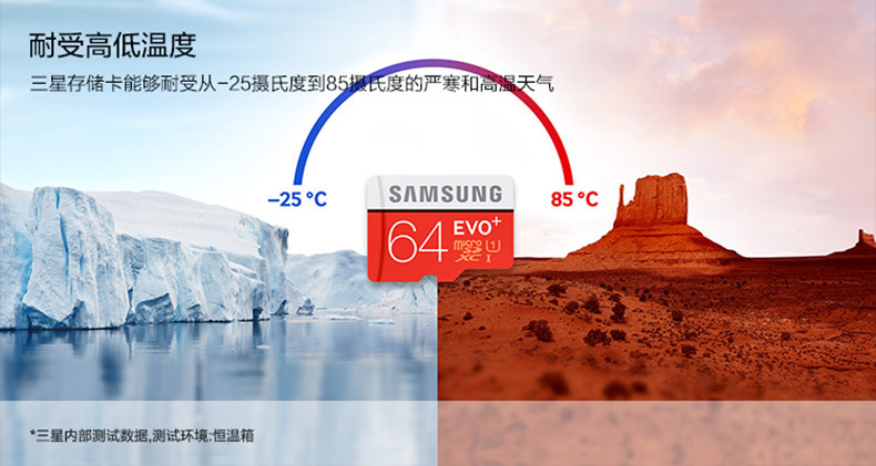 三星/SAMSUNG MicroSD存储卡 64G(Class10 UHS-1 80MB/s)