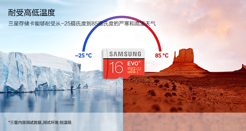 三星/SAMSUNG 三星(SAMSUNG) MicroSD存储卡 16G(C10 UHS-1 80