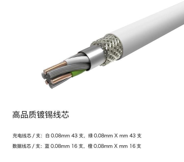 机乐堂 苹果/安卓手机数据线 S116加强版数据线 青春 1米