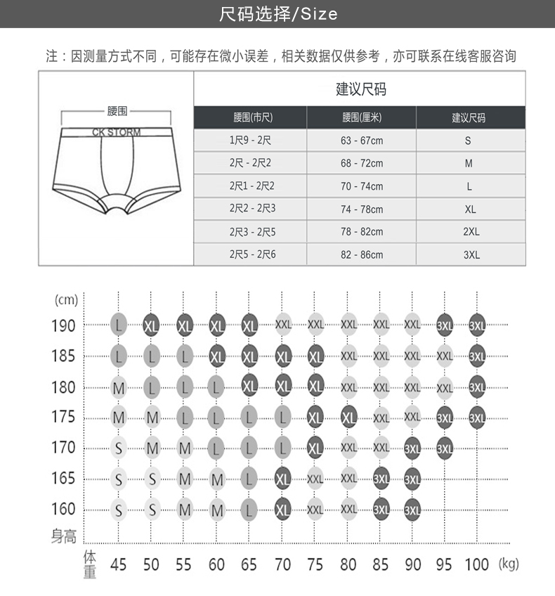  CK STORM 男士内裤 2条装 莱卡棉经典系列U凸大囊袋条纹中腰平角裤