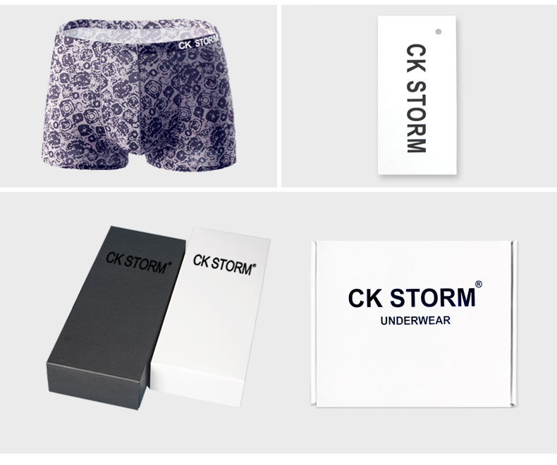  CK STORM 男士内裤CK01商场款冰丝无痕速干男平角裤2条装 CK-ME02N0900
