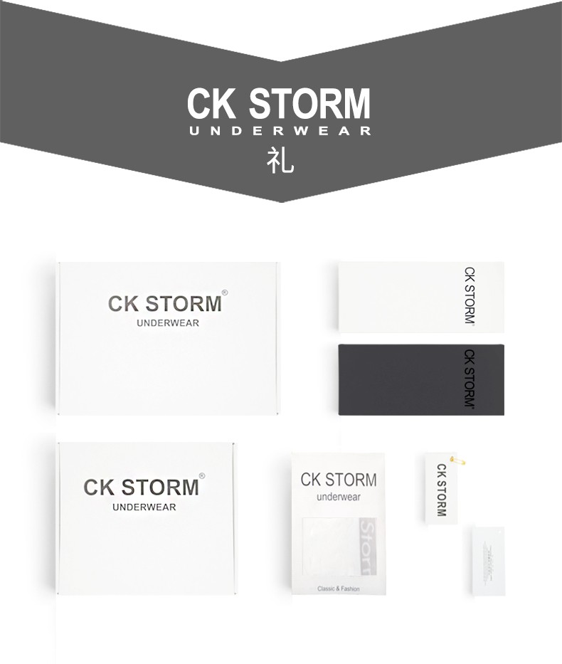 CK STORM 女士内裤 商场同款精梳棉三角裤 3条礼盒装