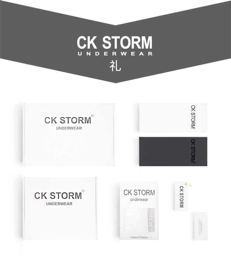 CK STORM 女式内裤 商场同款提花镂空三角裤3条礼盒装 ckn66203