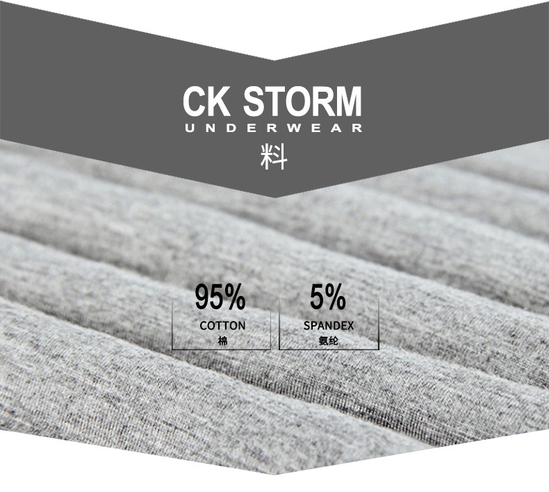 CK STORM 男士背心 经典款精梳棉弹力修身运动款圆领背心打底汗衫3件装ckb1903