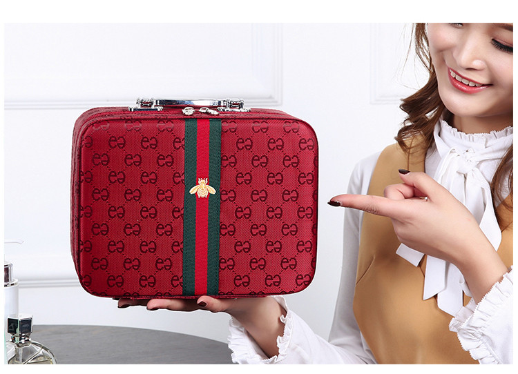 迪阿伦 化妆包包手提盒旅行小包袋放行李放化妆箱